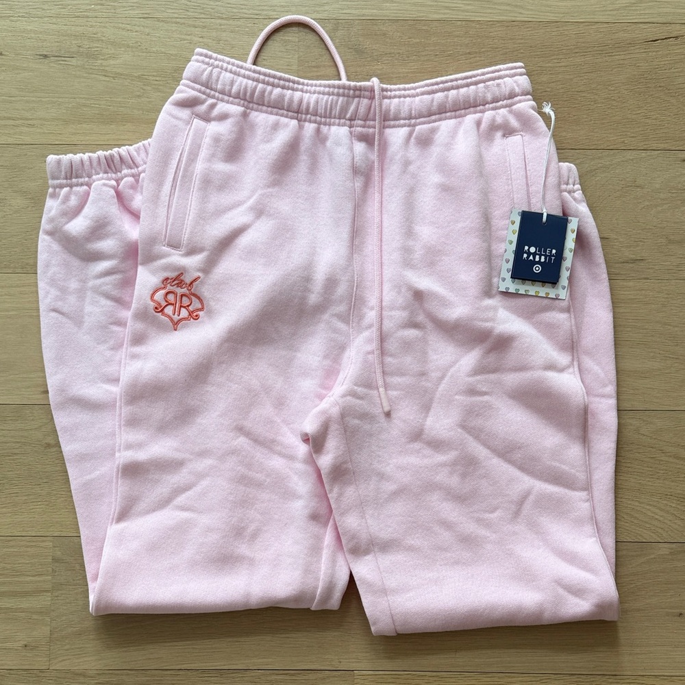 Roller Rabbit adult Pink Drawstring Sweatpants